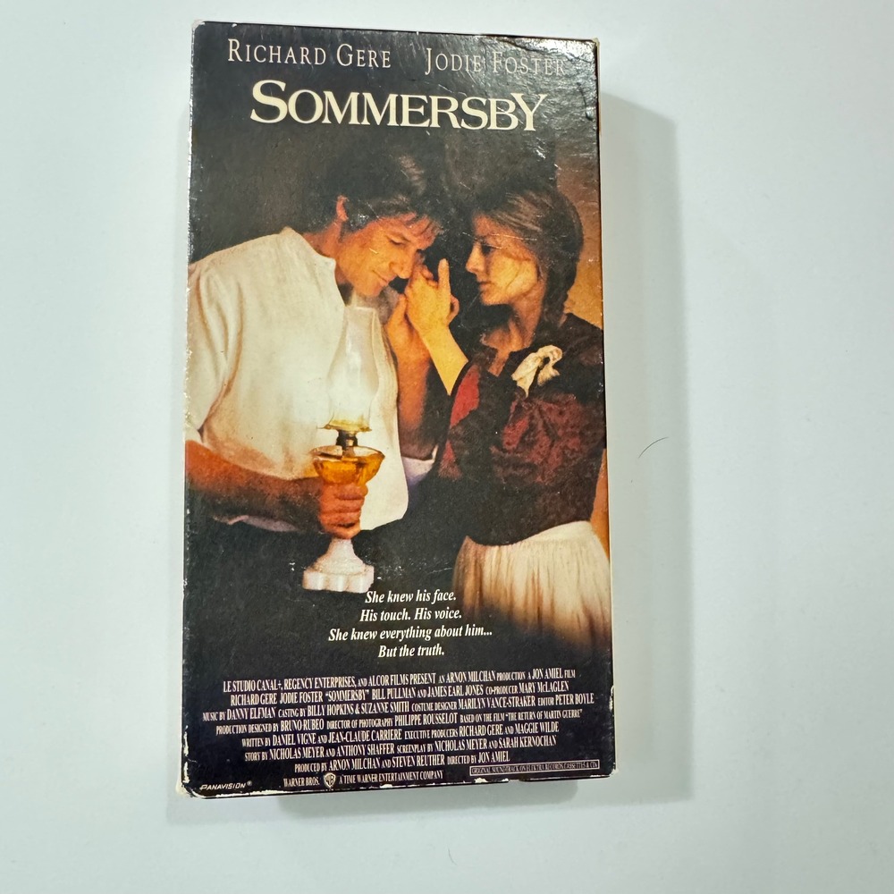 Sommersby VHS 1993 Richard Gere Jodie Foster Warner Home Video Romance Drama